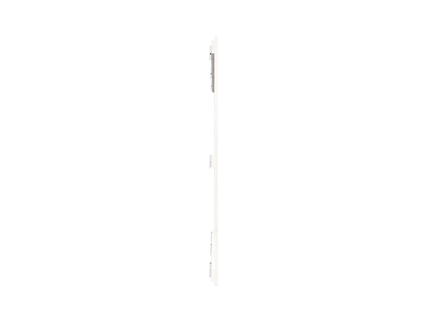 Tête de lit murale Blanc 159,5x3x110 cm Bois massif de pin POI98252 BonneVie Meuble
