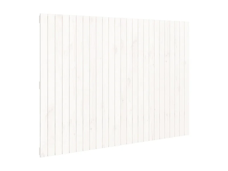 Tête de lit murale Blanc 159,5x3x110 cm Bois massif de pin POI98252 BonneVie Meuble