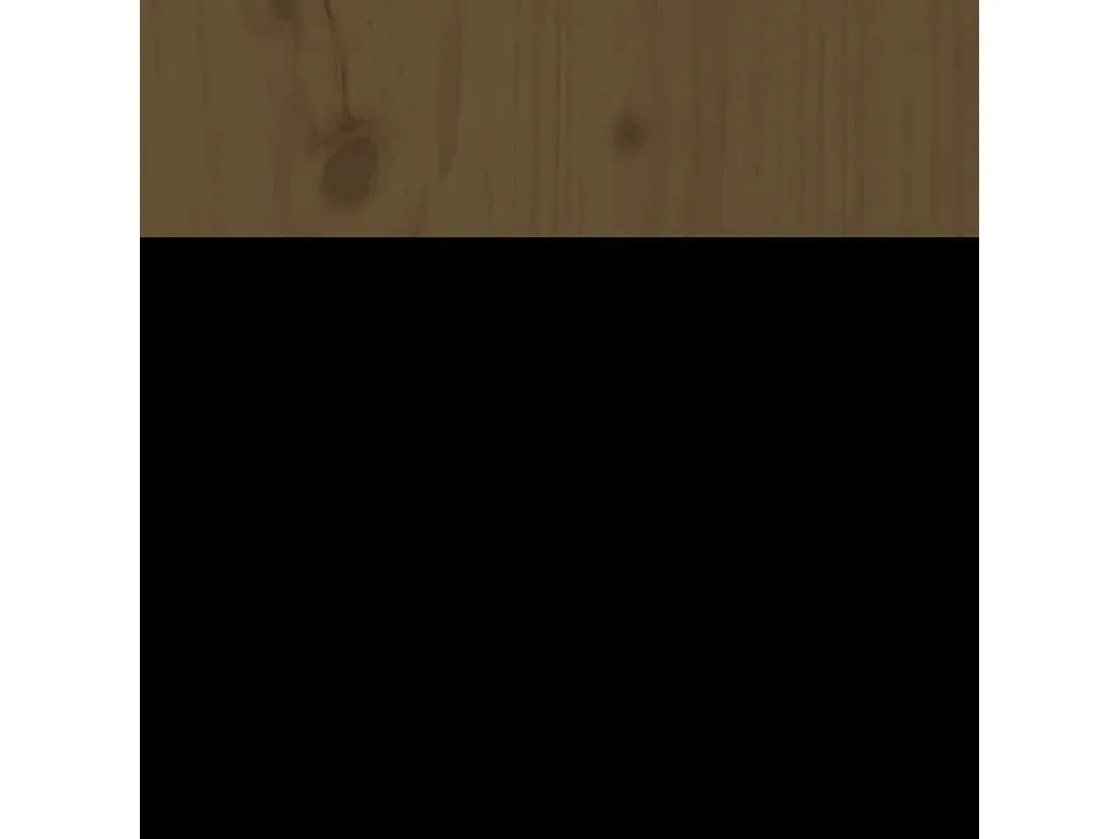 Cabecero de cama madera maciza de pino marrón miel 81x4x100 cm ES46393