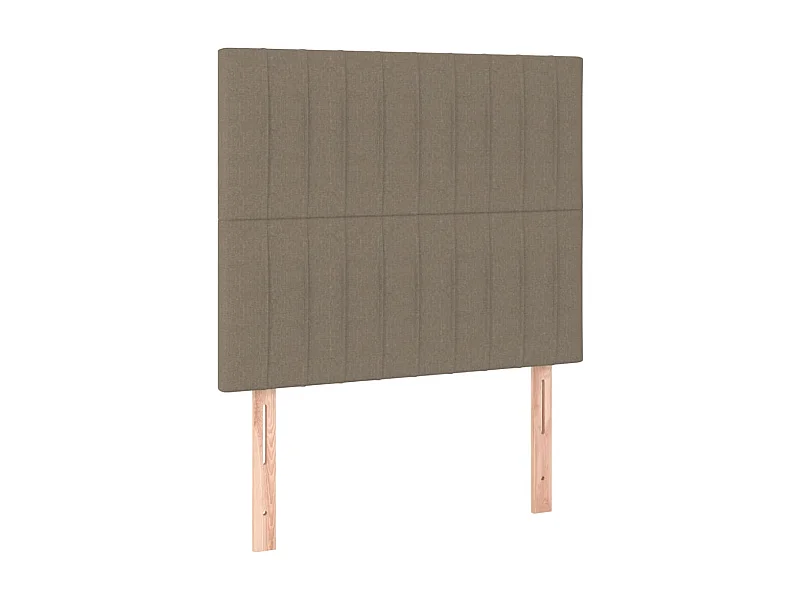 Têtes de lit 2 pcs Taupe 100x5x78/88 cm Tissu POI97540 BonneVie Meuble