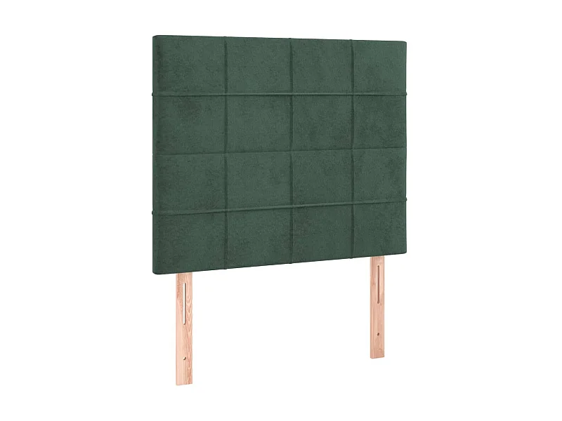 Testiere | Testate del letto 2 pz Verde scuro 90x5x78/88 cm in Velluto
