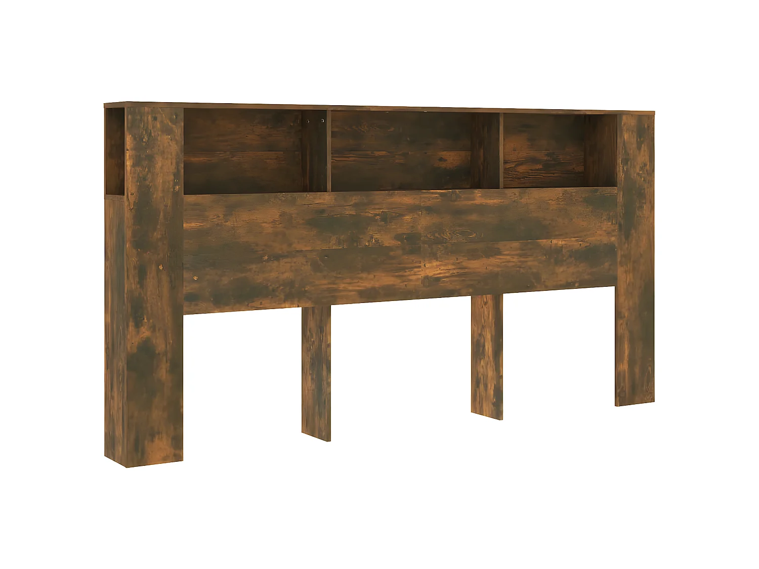 Armoire de tête de lit Chêne fumé 200x18,5x104,5 cm POI90340 BonneVie Meuble