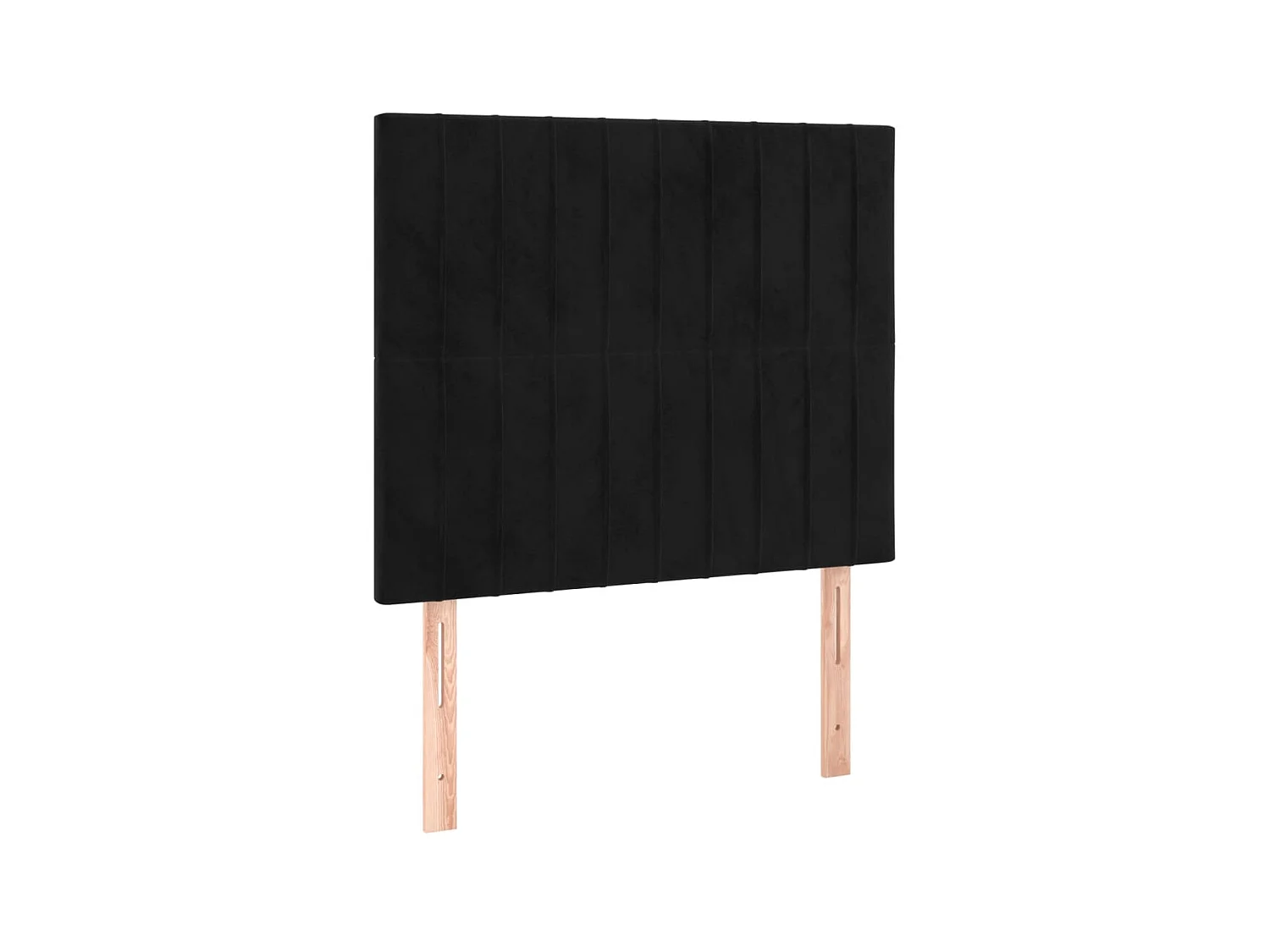 Têtes de lit 2 pcs Noir 100x5x78/88 cm Velours POI88650 BonneVie Meuble