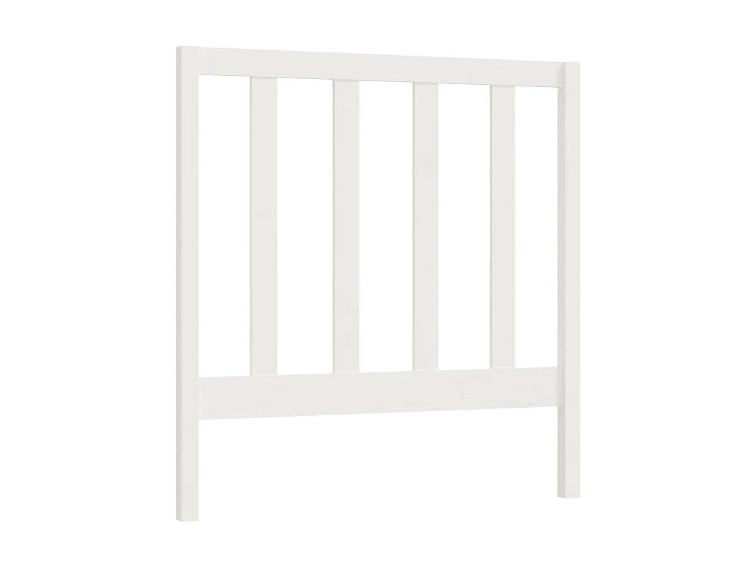 Tête de lit Blanc 95x4x100 cm Bois massif de pin POI48076 BonneVie Meuble