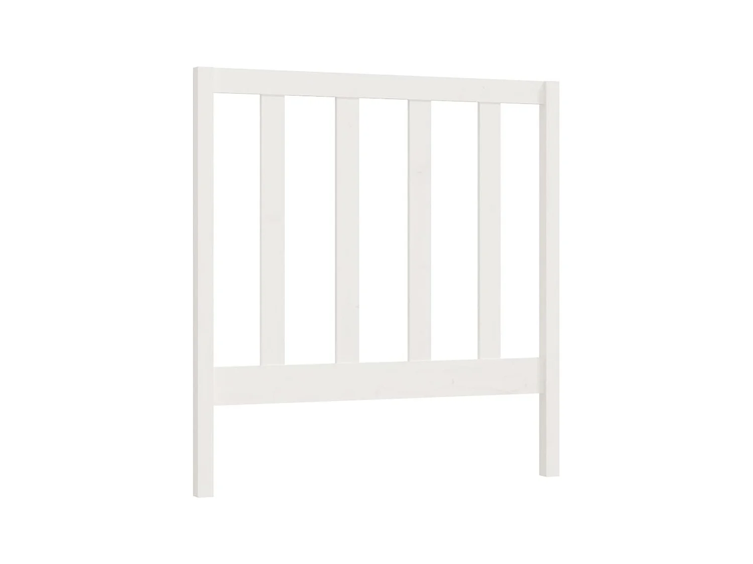 Testiera | Testata del letto per Letto Bianca 95x4x100 cm in Legno Massello di Pino