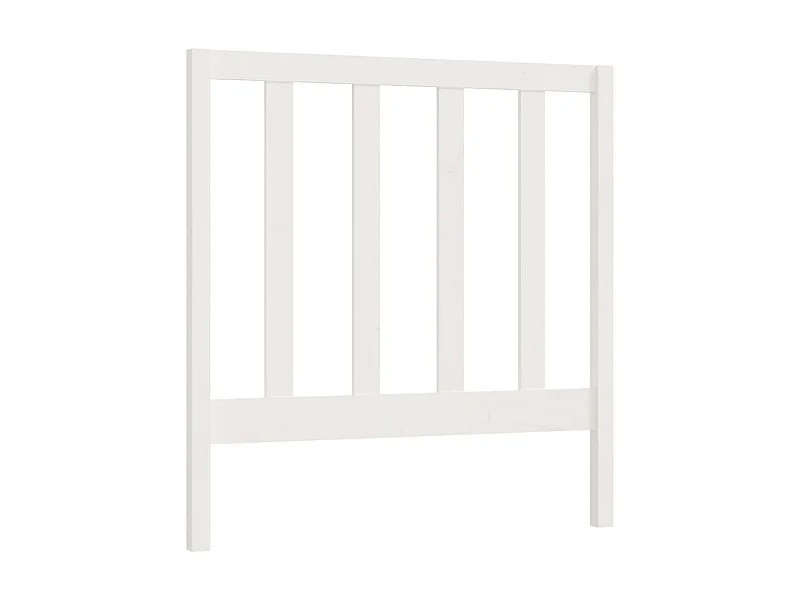 Tête de lit Blanc 95x4x100 cm Bois massif de pin POI48076 BonneVie Meuble