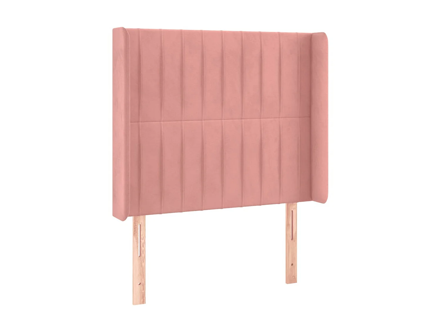 Tête de lit à LED Rose 103x16x118/128 cm Velours POI64282 BonneVie Meuble