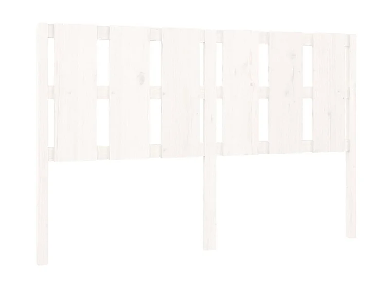 Tête de lit Blanc 155,5x4x100 cm Bois massif de pin POI20487 BonneVie Meuble