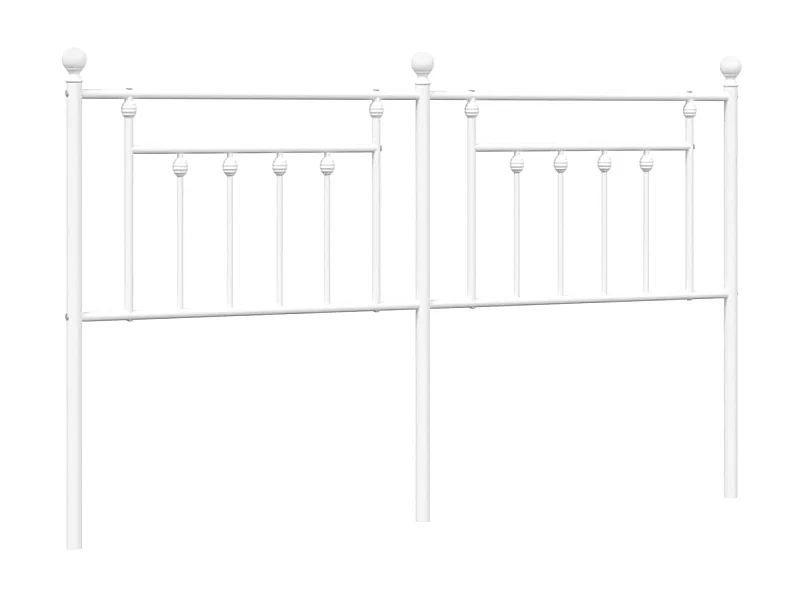 Cabeceira de cama 160 cm metal branco PT636698