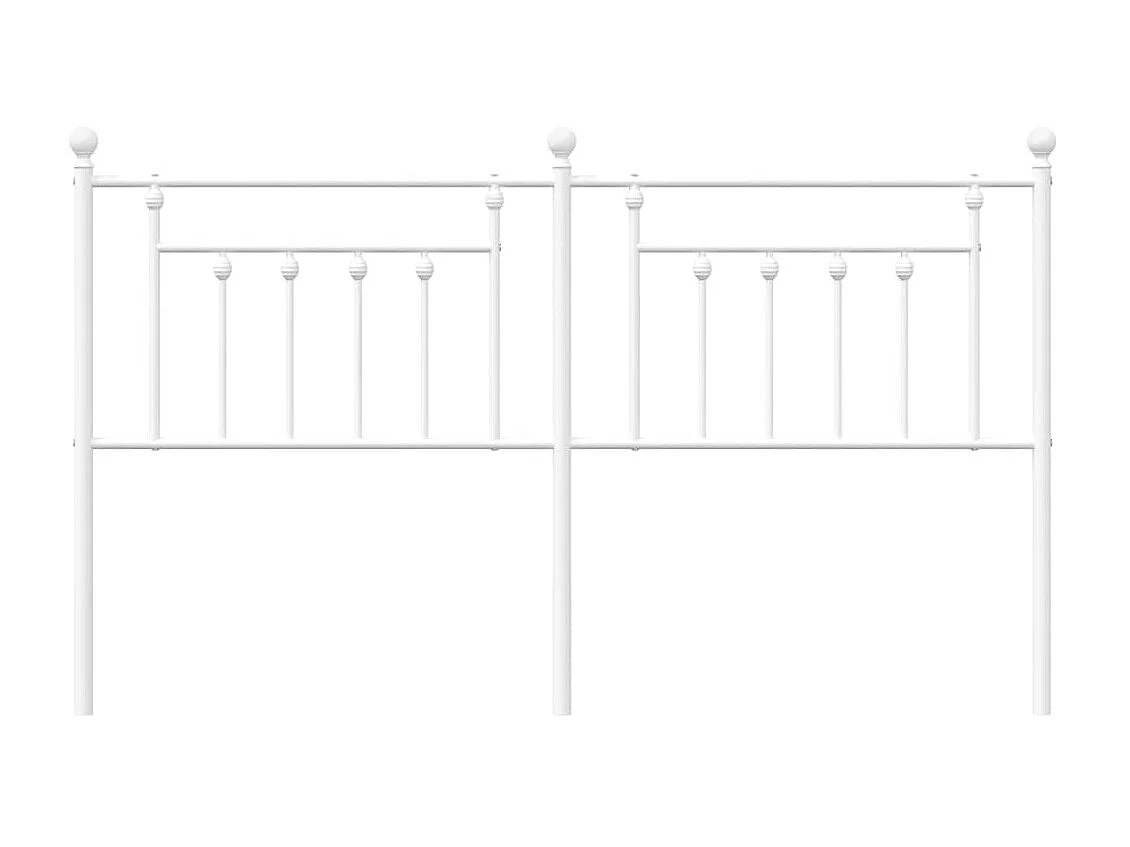 Testiera | Testata del letto in Metallo Bianco 160 cm