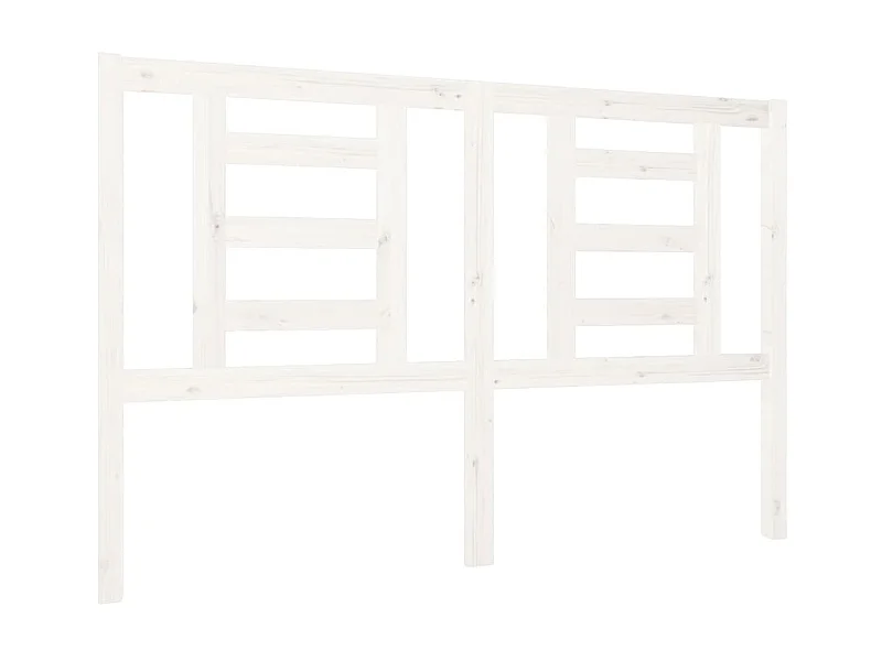 Testiera | Testata del letto per Letto Bianca 126x4x100cm in Legno Massello di Pino