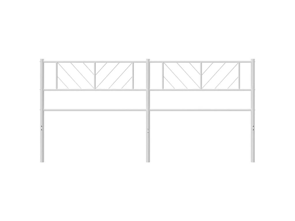 Cabeceira de cama 200 cm metal branco PT237906