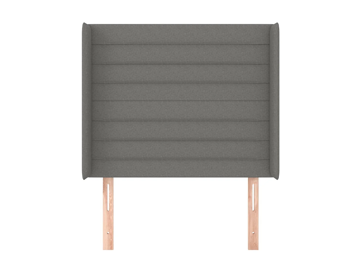 Tête de lit avec oreilles Gris foncé 83x16x118/128 cm Tissu POI56029 BonneVie Meuble