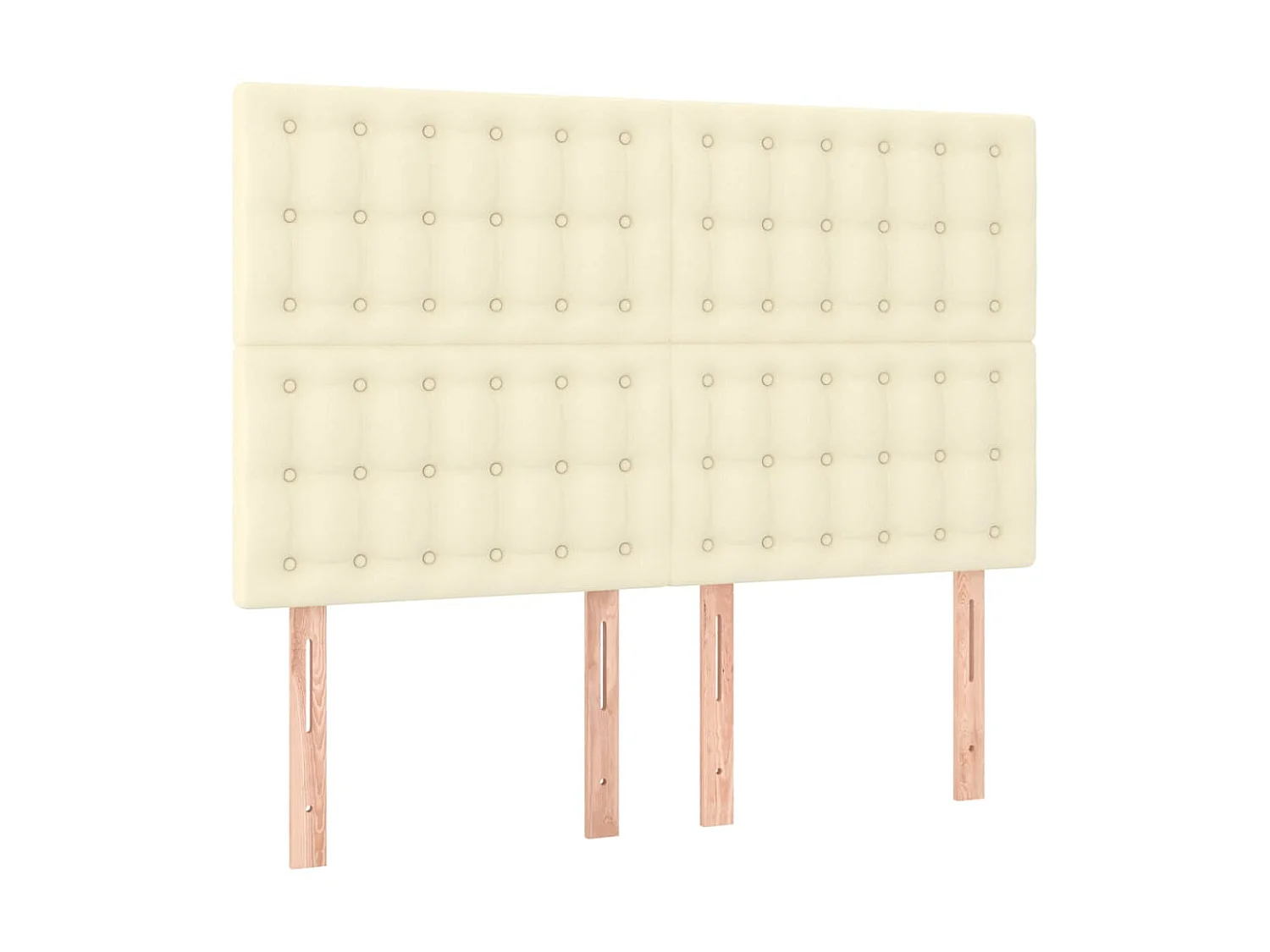 Têtes de lit 4 pcs Crème 72x5x78/88 cm Similicuir POI80916 BonneVie Meuble