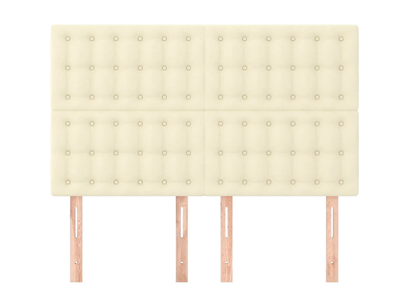 Têtes de lit 4 pcs Crème 72x5x78/88 cm Similicuir POI80916 BonneVie Meuble