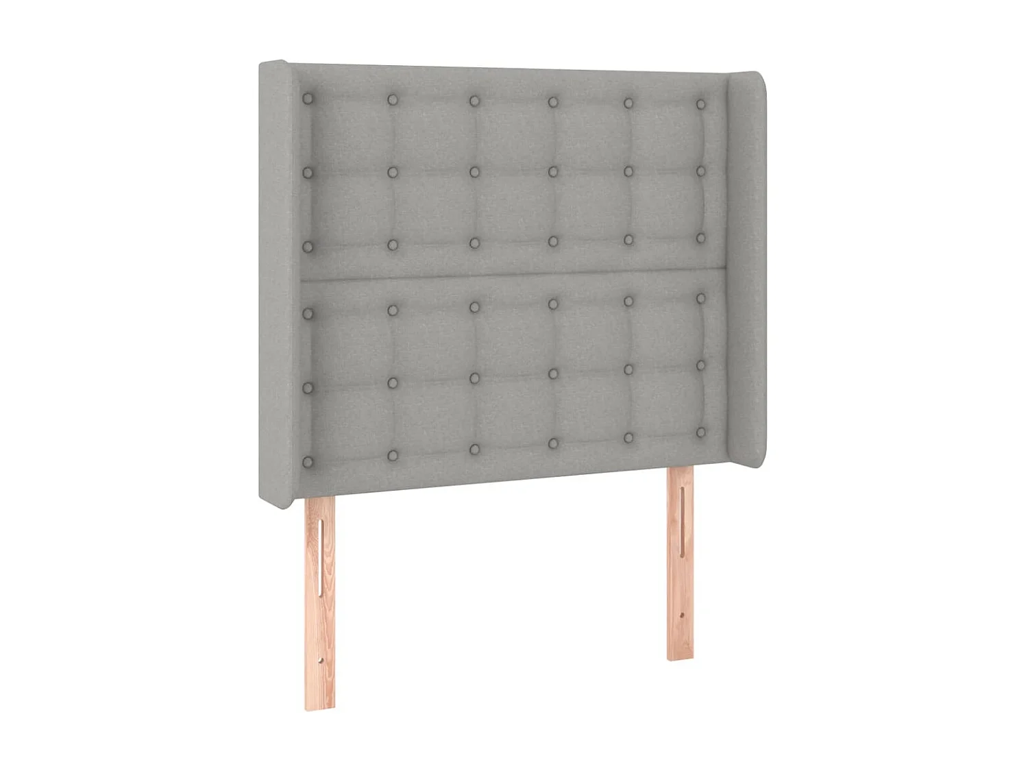 Tête de lit à LED Gris clair 103x16x118/128 cm Tissu POI89742 BonneVie Meuble
