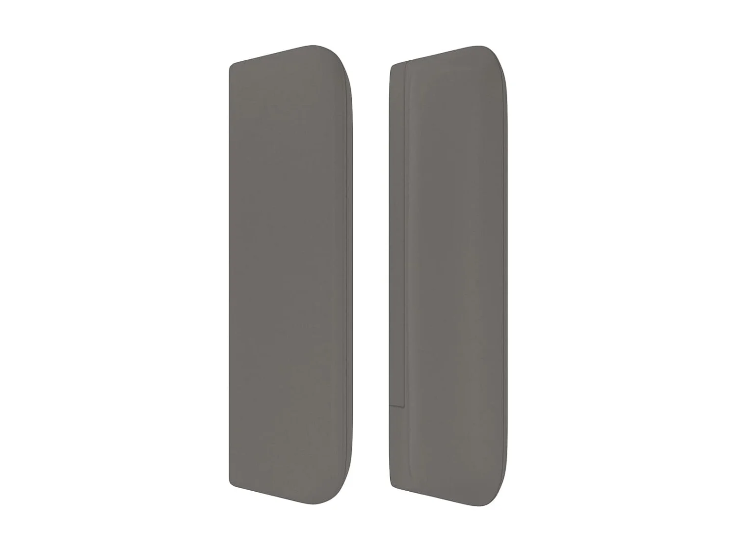 Tête de lit avec oreilles Gris 163x16x78/88 cm Similicuir POI32818 BonneVie Meuble