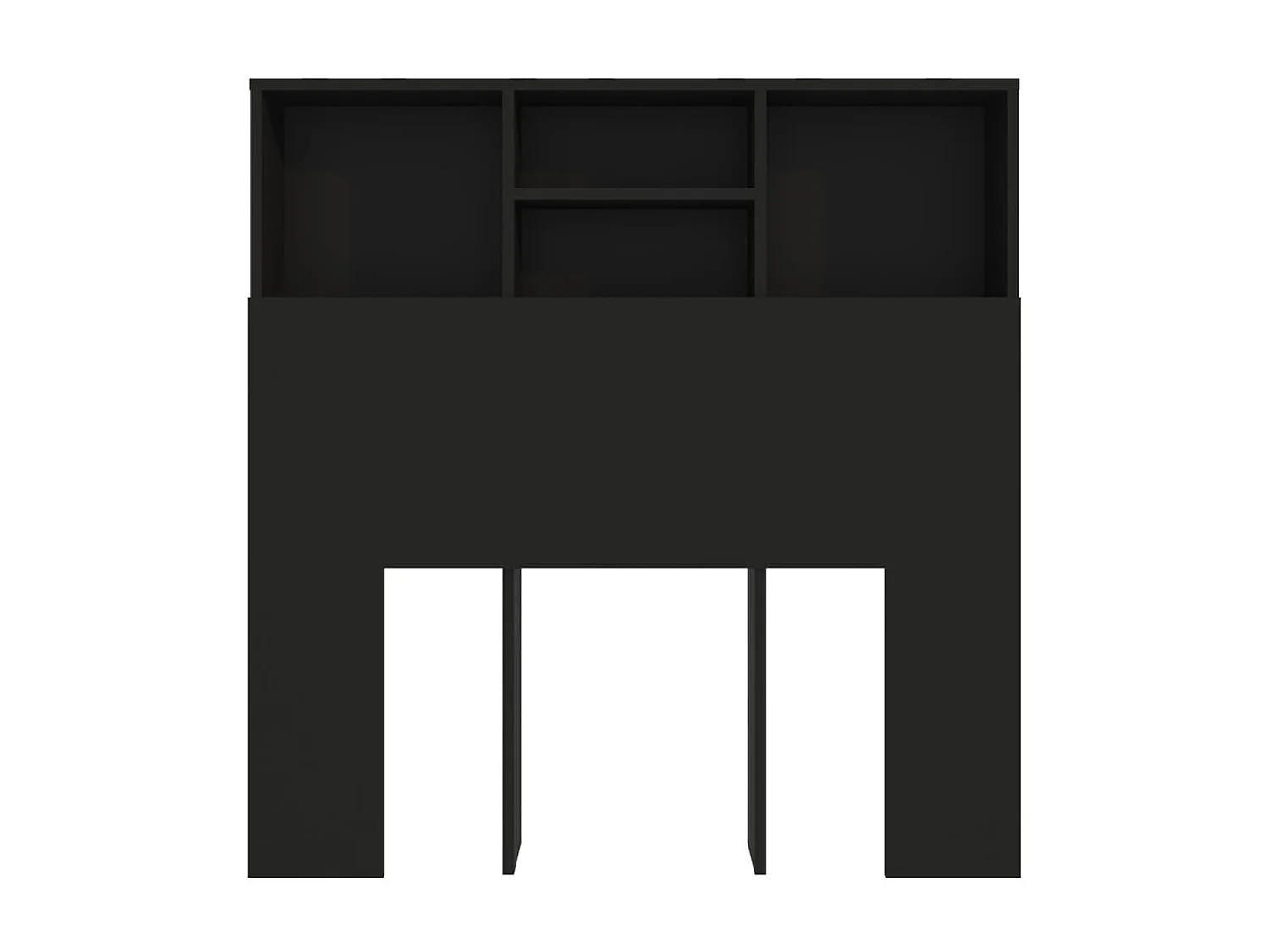Mueble cabecero negro 100x19x103,5 cm ES32776