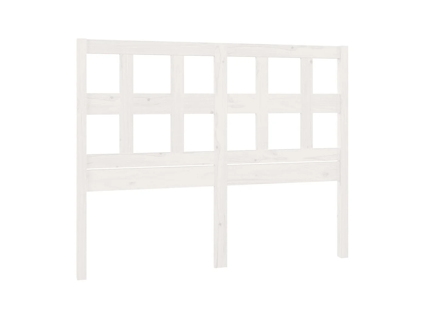 Tête de lit Blanc 145,5x4x100 cm Bois massif de pin POI38485 BonneVie Meuble