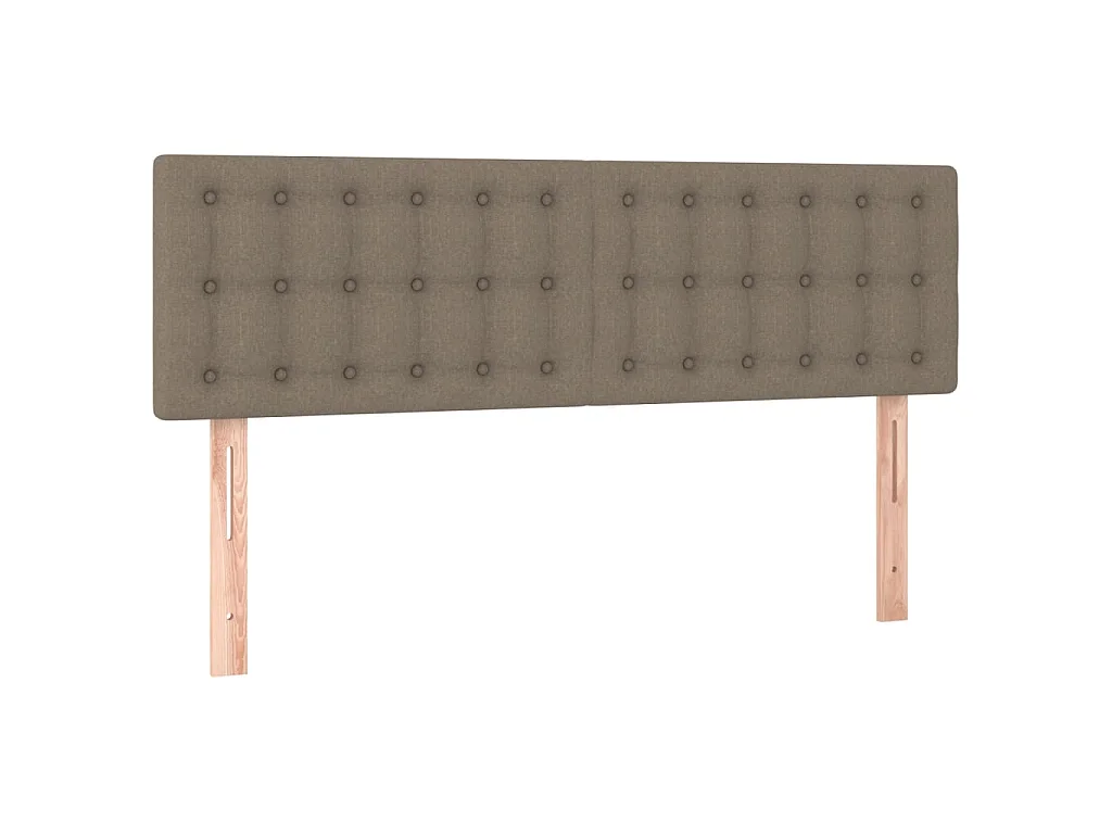 2er-set-Kopfteil,Bettkopfteile Taupe 72x5x78/88 cm Stoff -gkd942039