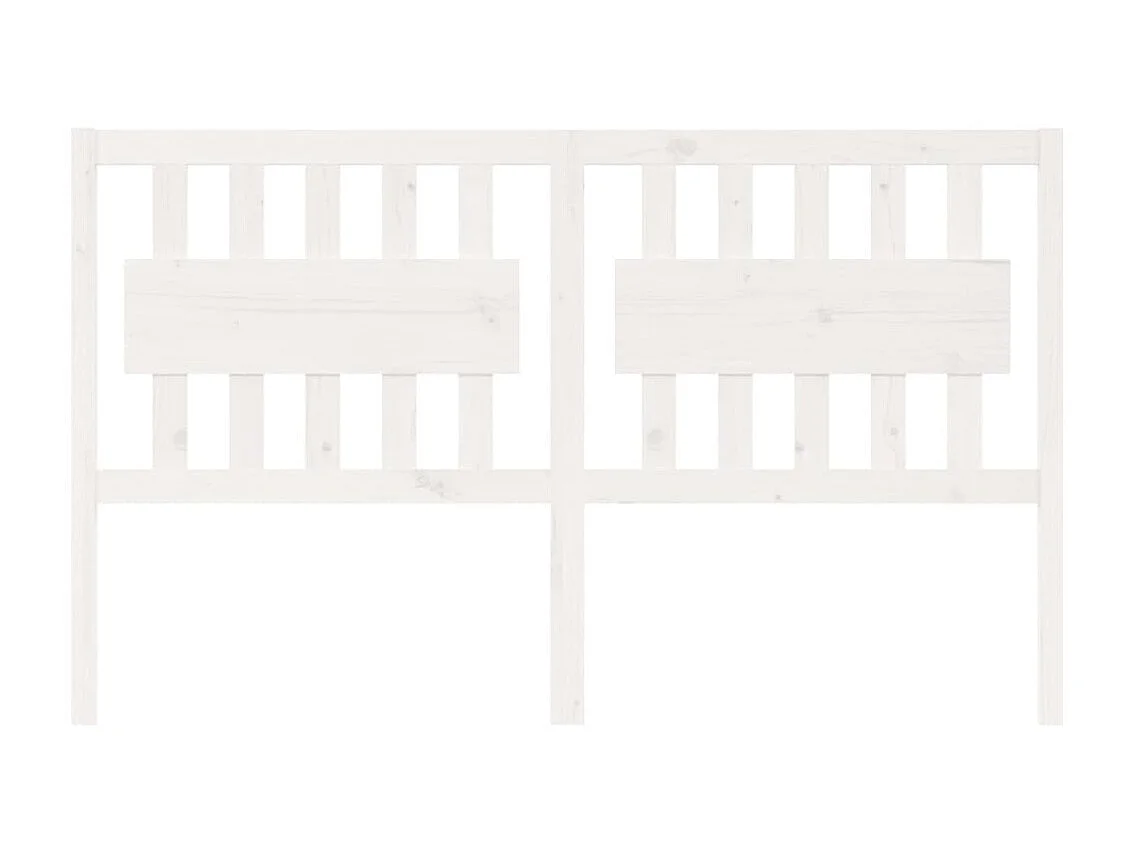 Tête de lit Blanc 165,5x4x100 cm Bois massif de pin POI99045 BonneVie Meuble