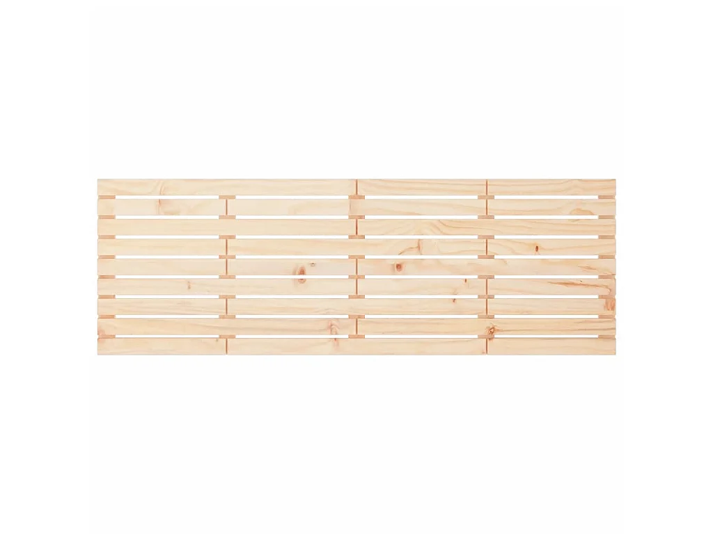 Cabecero de cama de pared madera maciza de pino 206x3x63 cm ES24440