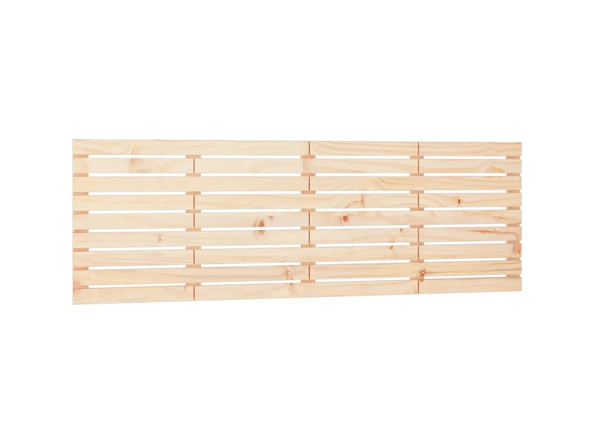 Testiera | Testata del letto da Parete 206x3x63 cm in Legno Massello di Pino