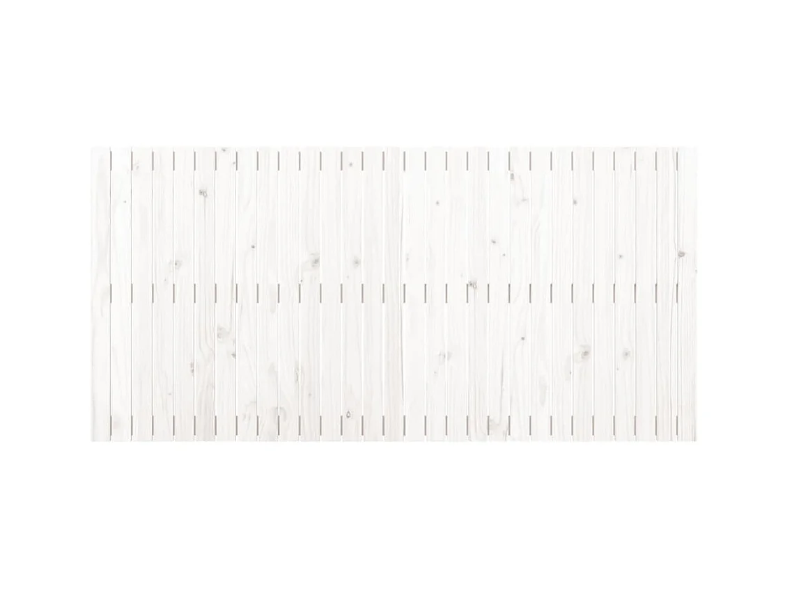 Tête de lit murale Blanc 185x3x90 cm Bois massif de pin POI41837 BonneVie Meuble