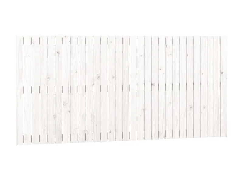 Cabeceira de parede 185x3x90 cm madeira de pinho maciça branco PT560298