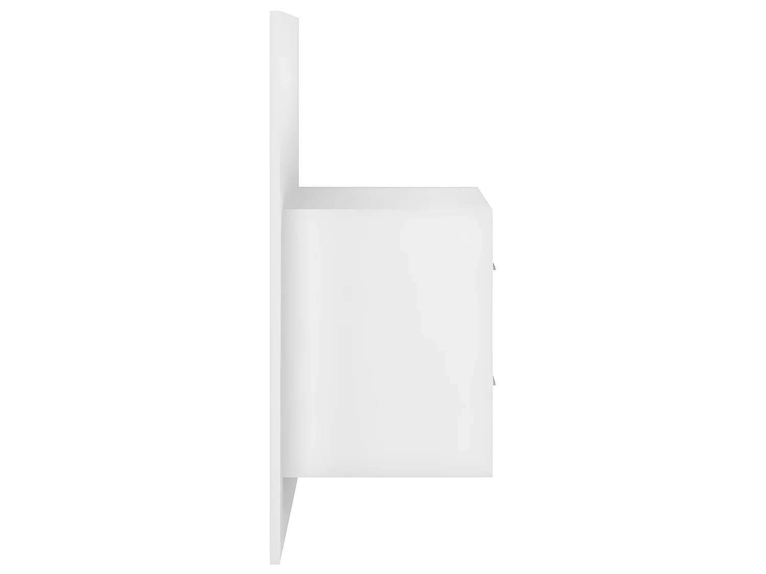 Tête de lit avec armoires Blanc Bois d'ingénierie POI39056 BonneVie Meuble