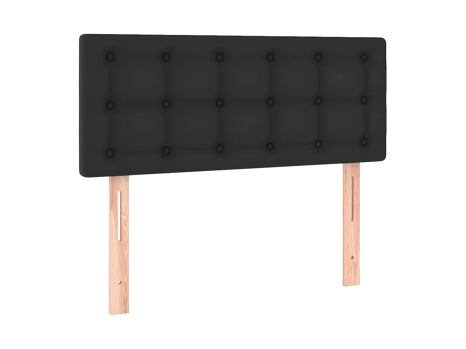 Testiera | Testata del letto Nera 80x5x78/88 cm in Similpelle