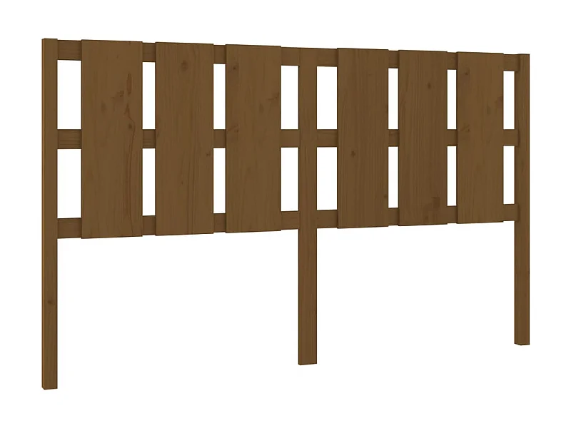 Tête de lit Marron miel 185,5x4x100 cm Bois massif de pin POI72573 BonneVie Meuble