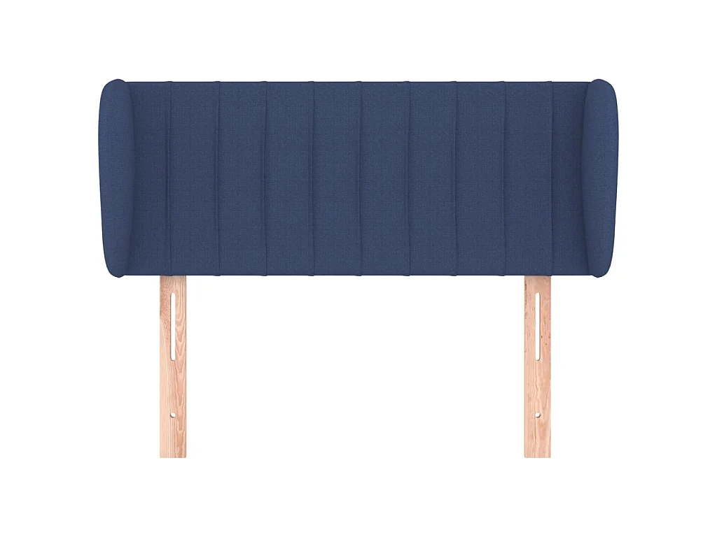 Tête de lit avec oreilles Bleu 93x23x78/88 cm Tissu POI17603 BonneVie Meuble