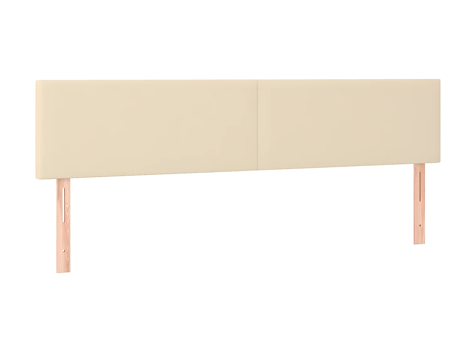 Tête de lit à LED Crème 200x5x78/88 cm Tissu POI16998 BonneVie Meuble