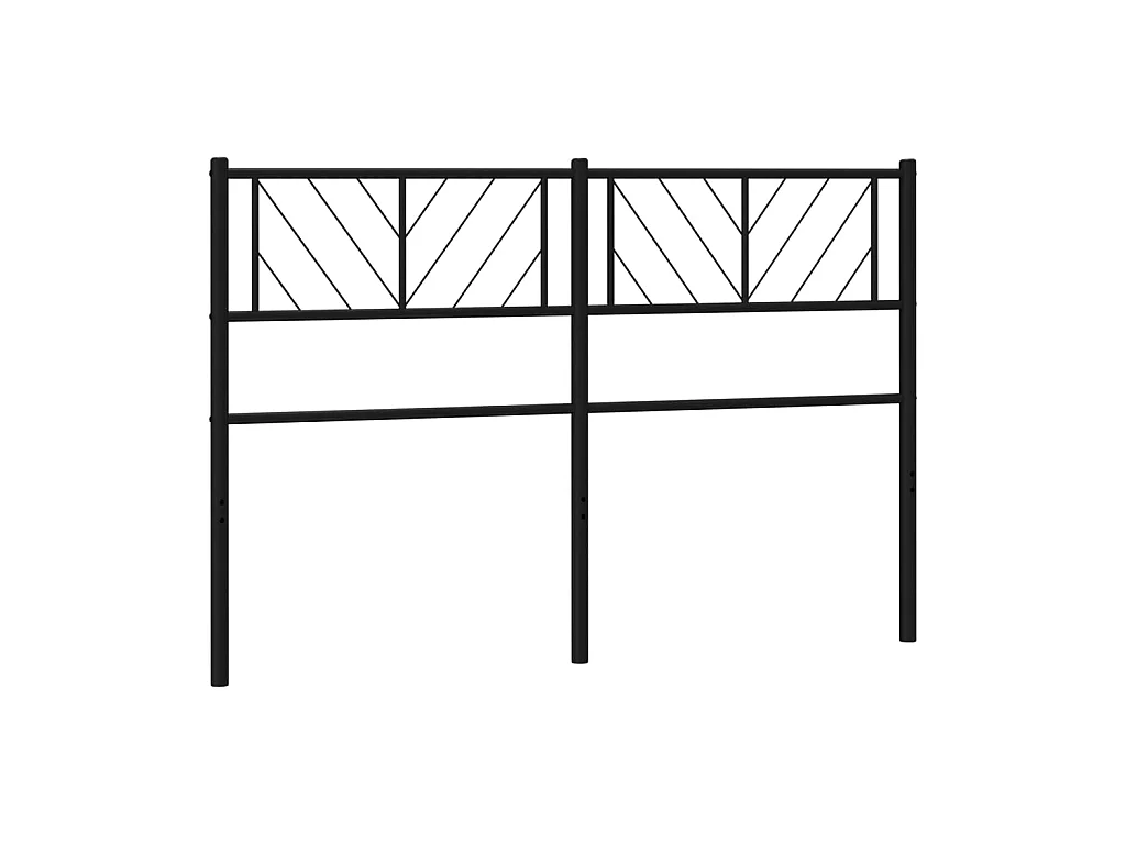Testiera | Testata del letto in Metallo Nero 150 cm