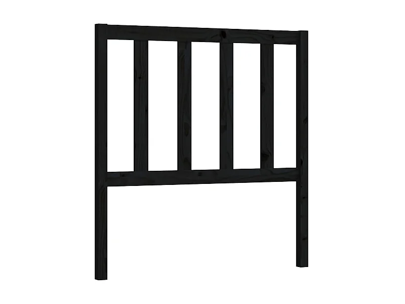 Testiera | Testata del letto per Letto Nera 96x4x100 cm in Legno Massello di Pino