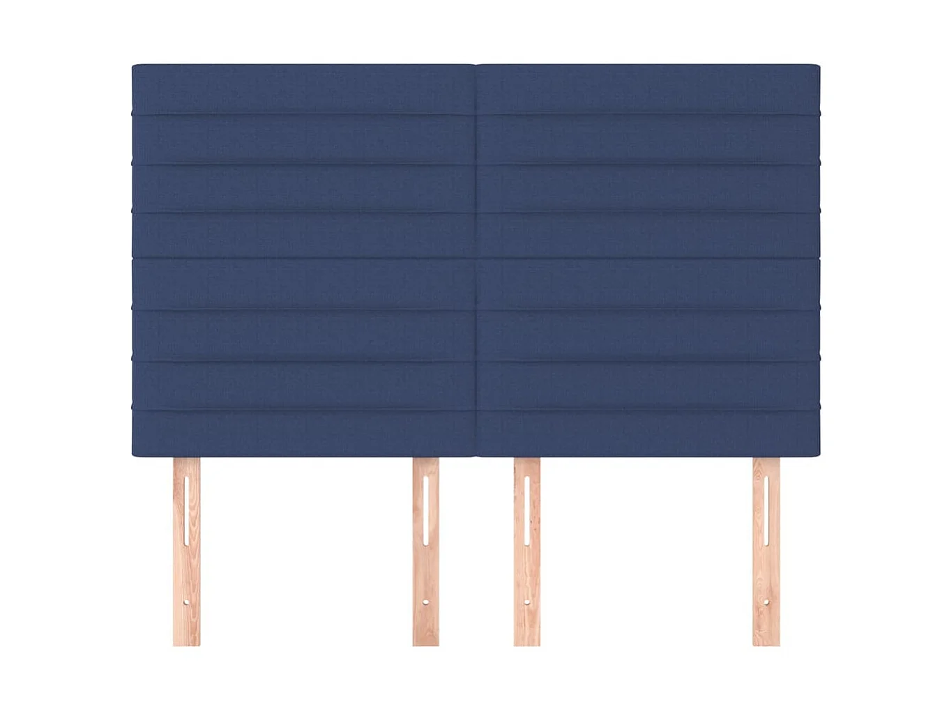 Cabeceros 4 unidades tela azul 72x5x78/88 cm ES38833