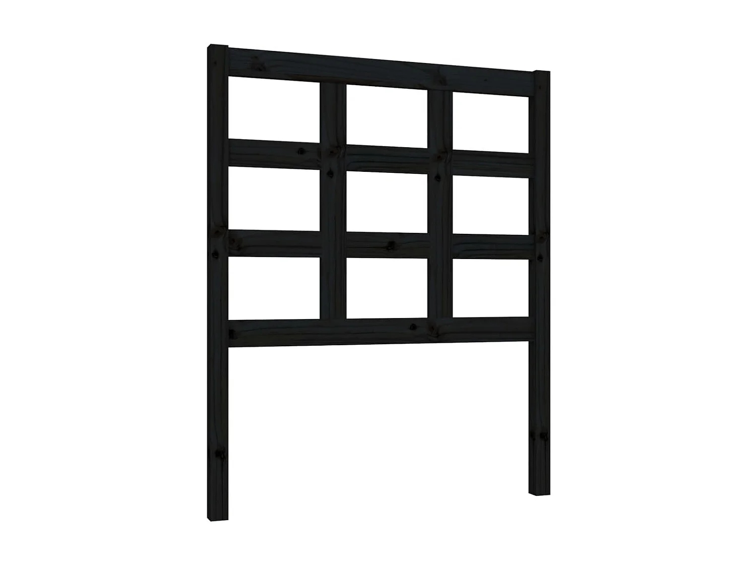 Tête de lit Noir 80,5x4x100 cm Bois massif de pin POI83369 BonneVie Meuble