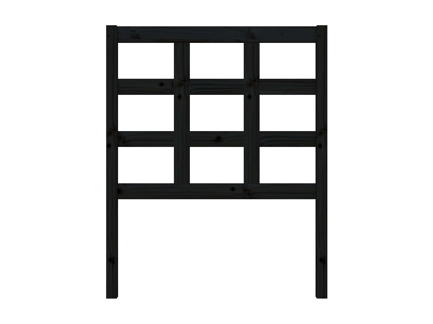 Tête de lit Noir 80,5x4x100 cm Bois massif de pin POI83369 BonneVie Meuble