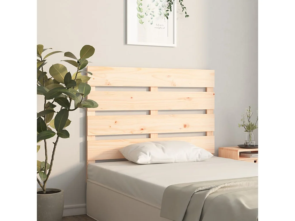 Tête de lit 75x3x80 cm Bois massif de pin POI76821 BonneVie Meuble