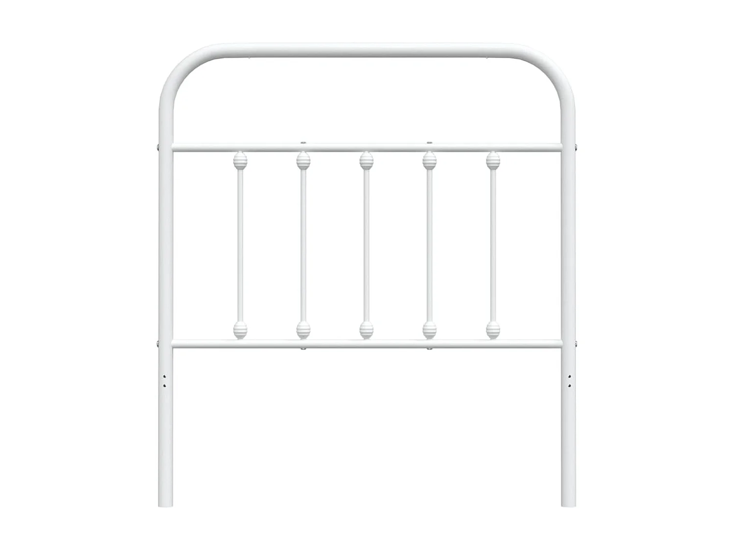 Tête de lit métal blanc 80 cm POI47203 BonneVie Meuble