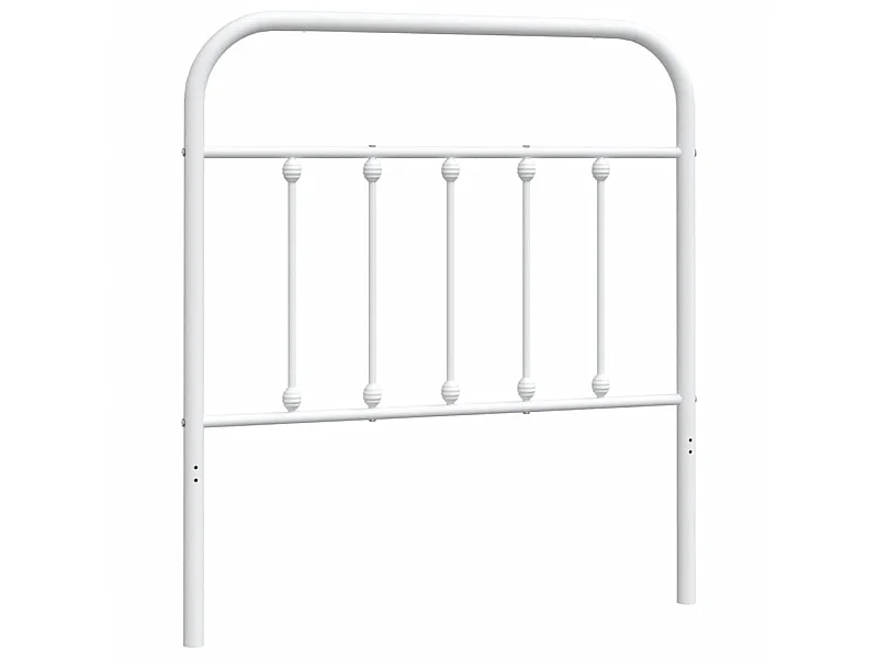 Cabeceira de cama 80 cm metal branco PT526818