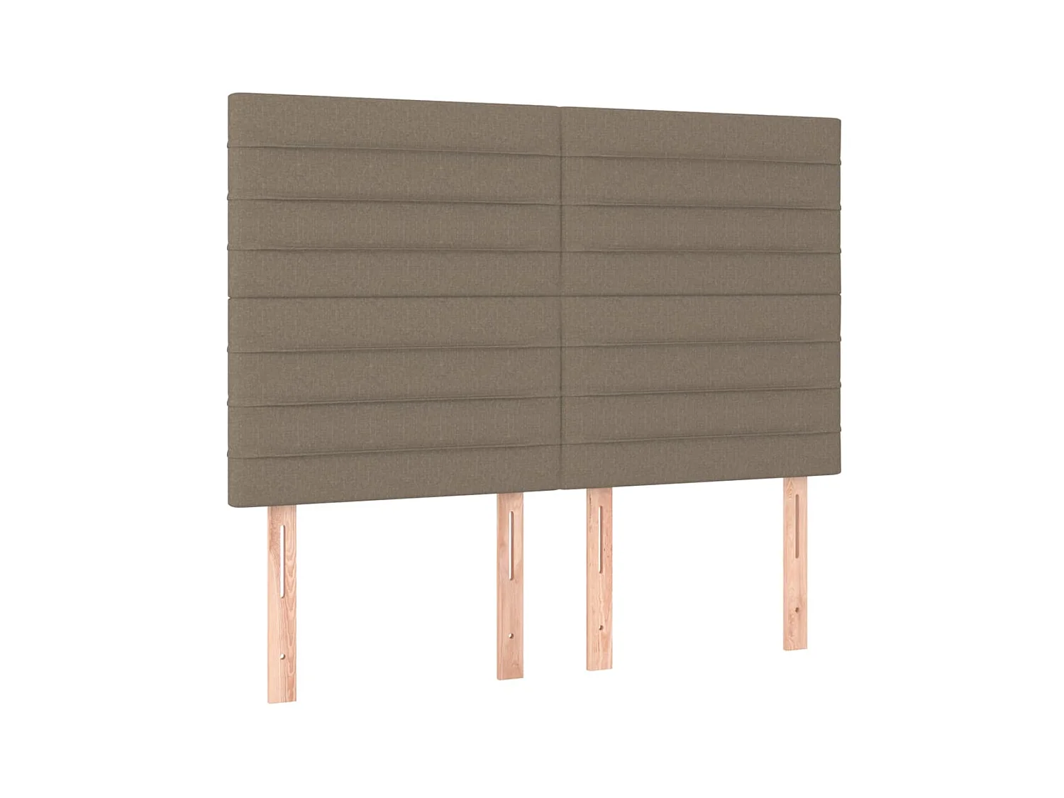 Testiere | Testate del letto 4 pz Tortora 72x5x78/88 cm in Tessuto