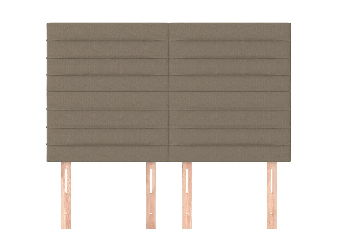 Têtes de lit 4 pcs Taupe 72x5x78/88 cm Tissu POI58506 BonneVie Meuble