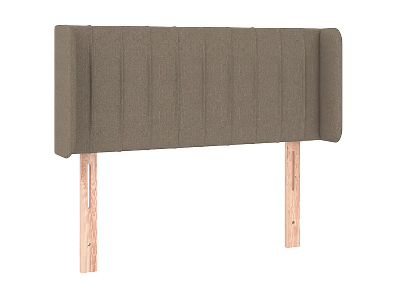Tête de lit avec oreilles Taupe 103x16x78/88 cm Tissu POI62791 BonneVie Meuble