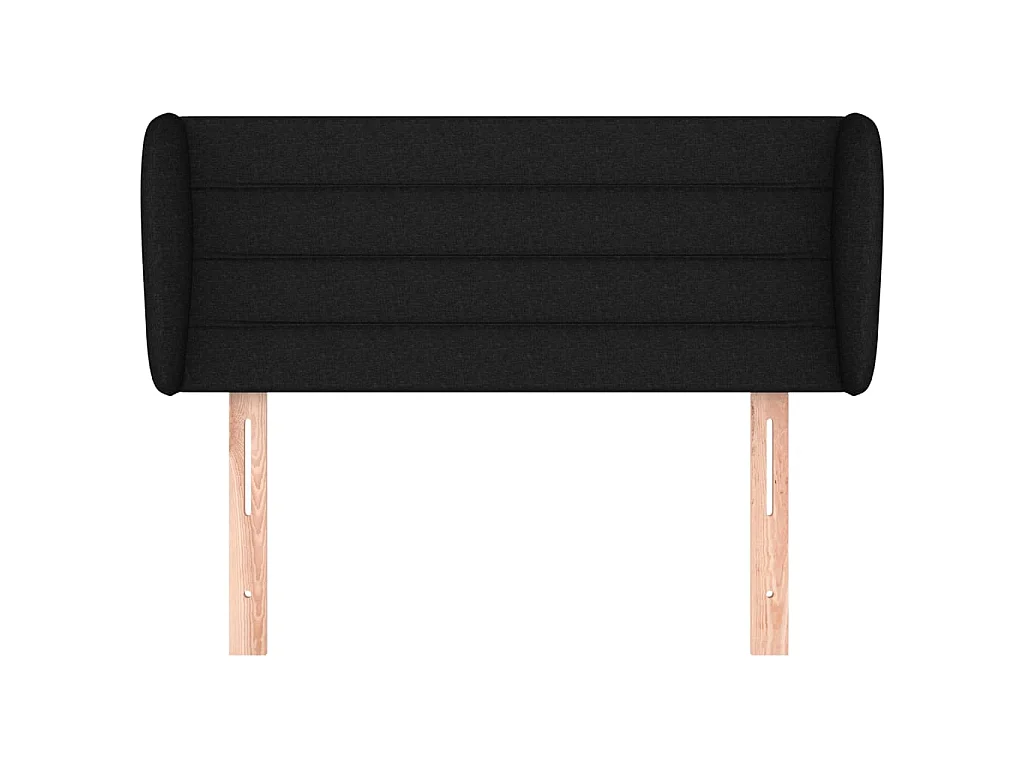 Cabecero de tela negro 83x23x78/88 cm ES54383