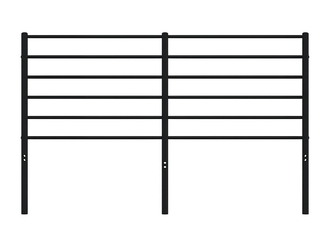 Tête de lit métal noir 160 cm POI87093 BonneVie Meuble