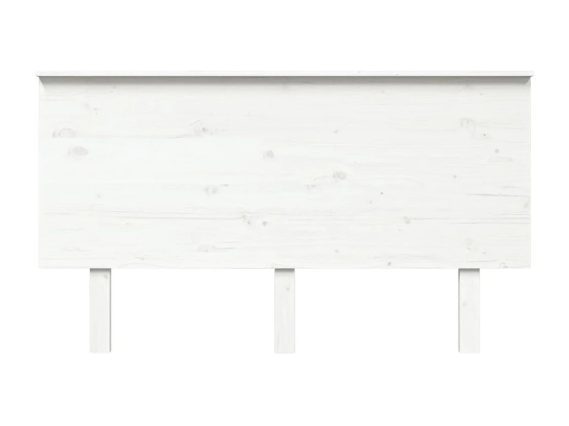 Tête de lit Blanc 144x6x82,5 cm Bois massif de pin POI59476 BonneVie Meuble