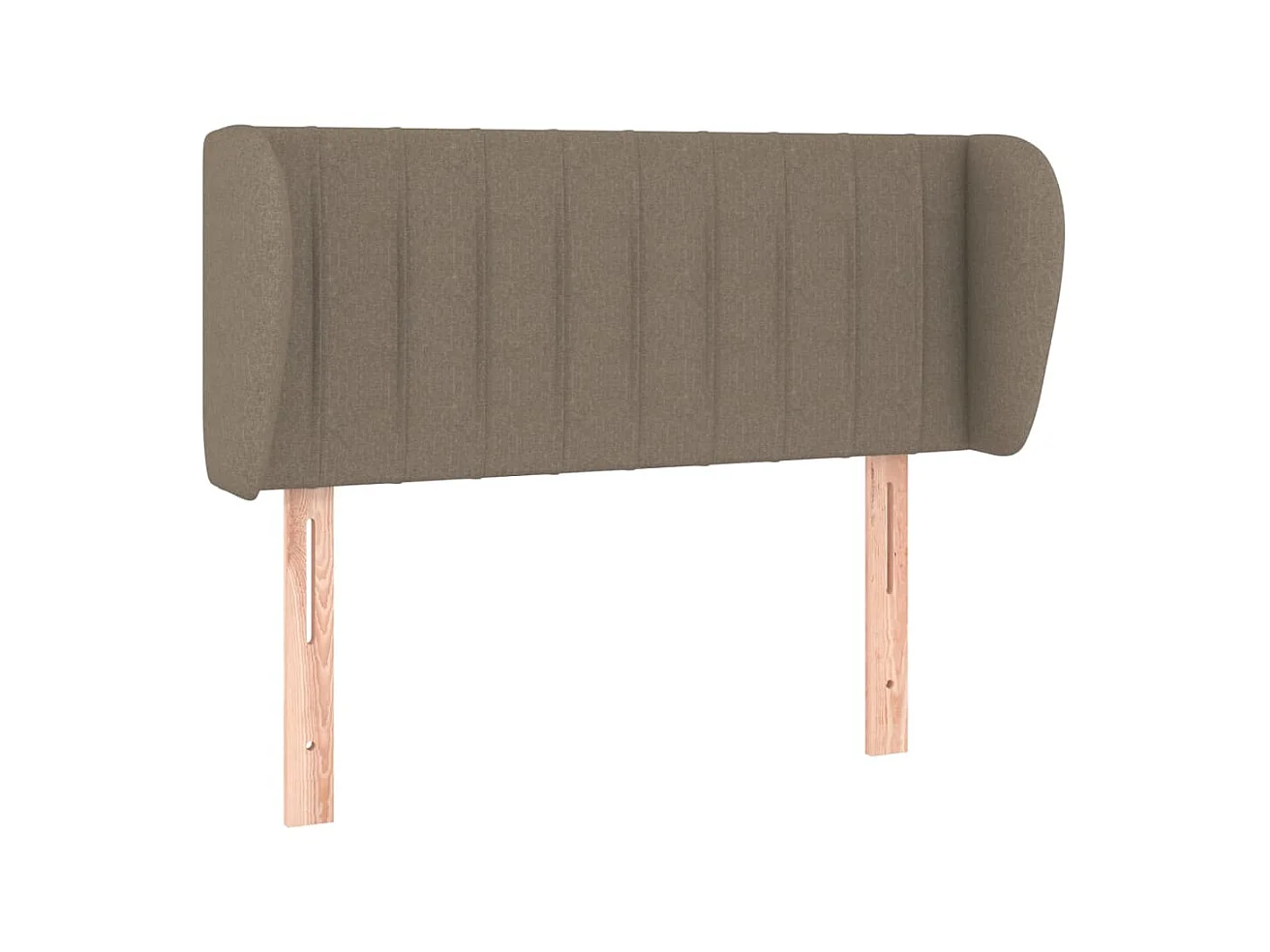 Tête de lit avec oreilles Taupe 93x23x78/88 cm Tissu POI42787 BonneVie Meuble