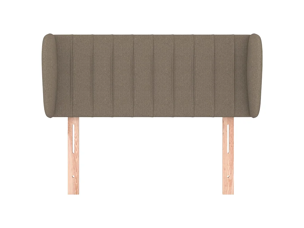 Tête de lit avec oreilles Taupe 93x23x78/88 cm Tissu POI42787 BonneVie Meuble